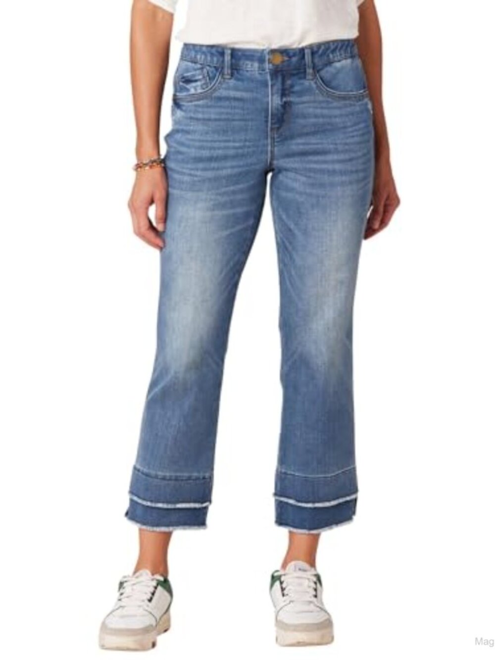 Women's Ab Solution Kick Flare Jeans Mid Rise Flared Stretch Denim